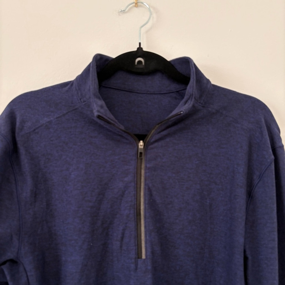Lululemon Surge Warm 1/2 Zip Heathered Cerulean Blue Sz S EUC - Picture 2 of 9